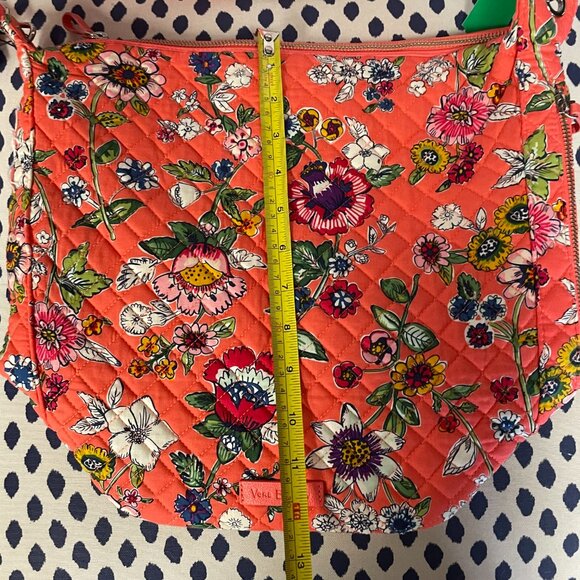NWT Vera Bradley Pink Print Carson Hobo Bag - Picture 8 of 9